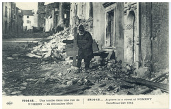 Une tombe dans une rue de Nomeny : 24 décembre 1914, 1914-15...