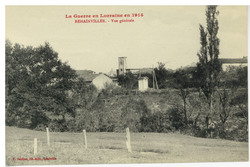Rehainviller. Vue générale, la guerre en Lorraine en 1914