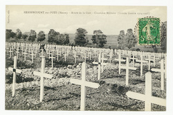 Rembercourt-aux-Pots (Meuse). Route de la gare, cimetière militaire (Grand…