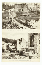 Passerelle entre St-Mihiel et Chauvoncourt (sept. 1918). Entrée de St-Mihi…