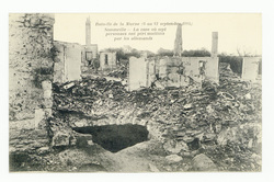 Bataille de la Marne (6 au 12 septembre 1914). Sommeille : la cave où sept…