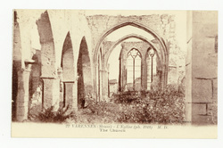 Varennes (Meuse) : l'église (ph. 1918)  M. D.. The church