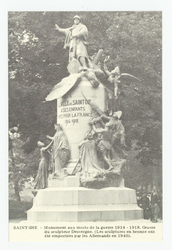 Saint-Dié : monument aux morts de la guerre 1914-1918. Œuvre du sculpteur …
