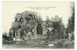 Bataille de la Marne 6 au 12 septembre 1914. Heiltz-le-Maurupt : l'église