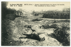Betz (Oise) : aspect impressionnant du champ de bataille. La guerre 1914-1…