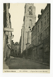 Arras. L'église Saint-Jean-Baptiste. La guerre 1914-15