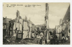 Les ruines d'Albert (Somme). Guerre 1914-1916