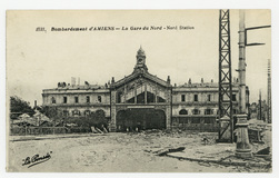 Bombardement d'Amiens : la gare du Nord