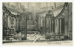 Bombardement d'Amiens : chapelle de la Cathédrale