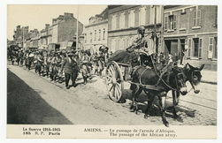 Amiens. Le passage de l'armée d'Afrique. La guerre 1914-1915