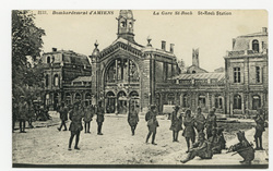 Bombardement d'Amiens. La gare St-Roch