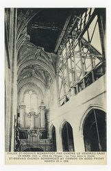 Église St-Gervais bombardée par canons le Vendredi Saint 29 mars 1918 : cô…