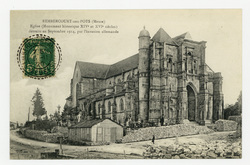 Rembercourt-aux-Pots (Meuse) : église (monument historique, XIVe et XVIe s…