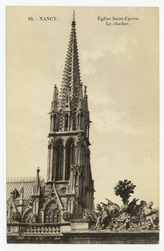 Nancy. Église Saint-Epvre. Le clocher