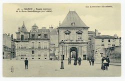 Nancy : façade intérieure de la porte Saint-Georges (XVIe siècle). La Lorr…