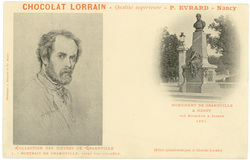 Portrait de Grandville, peint par lui-même : monument de Grandville à Nanc…