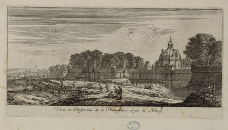 Veüe et perspective de la porte Sainct Louis de Nancy