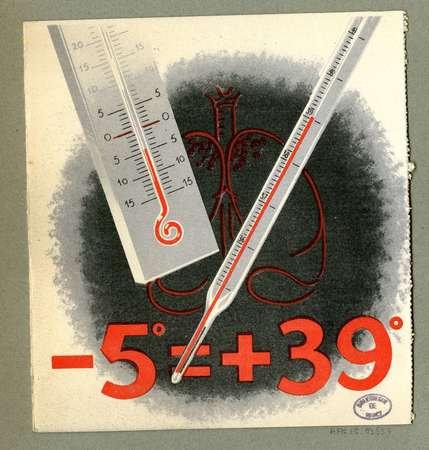 -5°=+39° (publicité pharmaceutique)