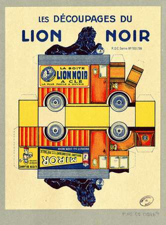 Les découpages du lion noir