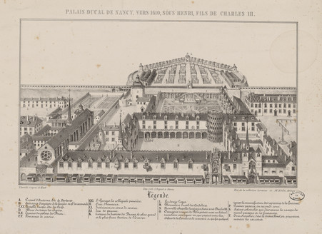 Palais ducal de Nancy, vers 1610, sous Henri, fils de Charles III