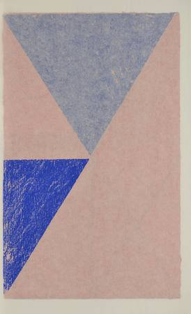 Triangles bleus et roses