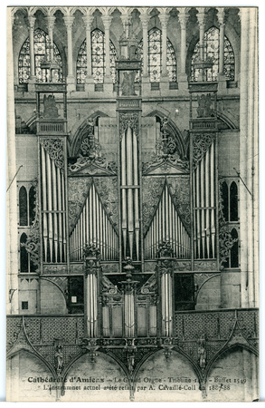 Cathédrale d'Amiens. Le grand orgue.