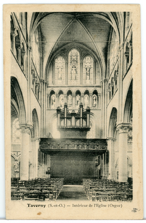 Taverny (S.-et-O.). Intérieur de l'église (orgue)