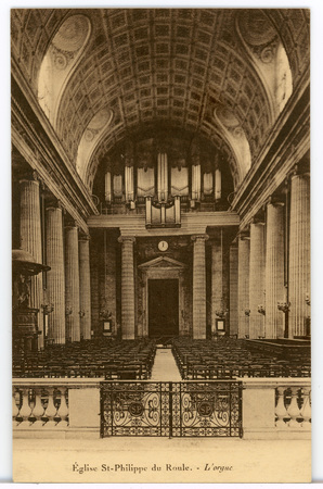 Église St-Philippe du Roule. L'orgue