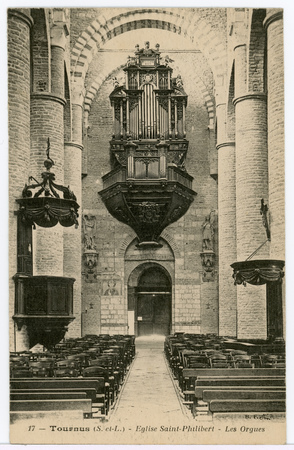 Tournus (S.-et-L.). Eglise Saint-Philibert. Les orgues