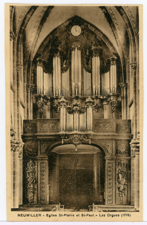 Neuwiller. Eglise St-Pierre et St-Paul. Les orgues (1776)