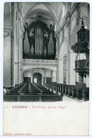Luzern. Hofkirche, grosse orgel