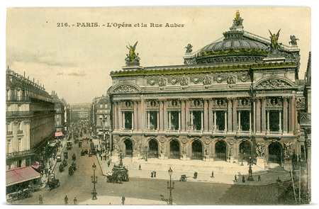 Paris - L'Opéra et la Rue Auber
