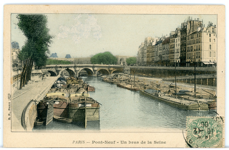 Paris - Pont Neuf - Un Bras de la Seine