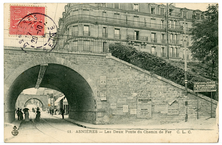 Asnières - Les Deux Ponts du Chemin de Fer