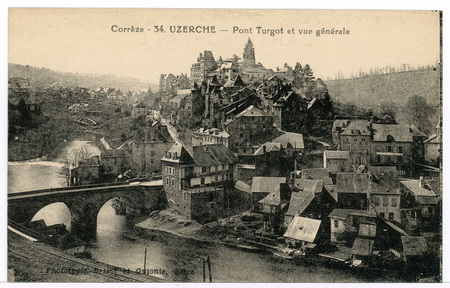 Corrèze - Uzerche - Pont Turgot et vue générale