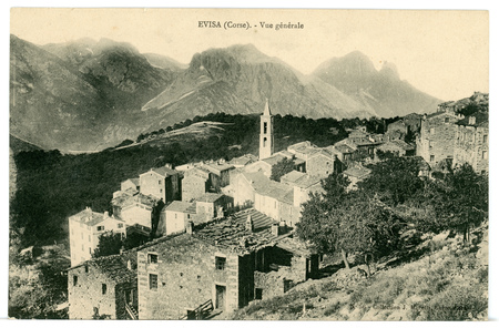 Evisa (Corse). Vue générale