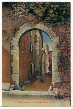 Vence (A.-M.). La Porte Saint-Veran (1787).