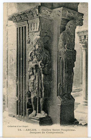 Arles. Cloître Saint-Trophime. Jacques de Compostelle.