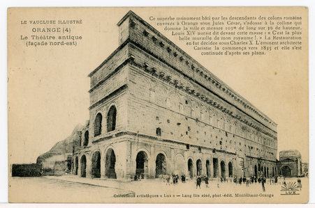 Orange. Le théâtre antique (façade nord-est)
