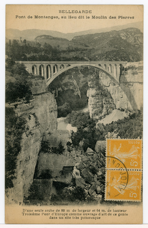 Bellegarde. Pont de Montanges, au lieu dit le Moulin des Pierres