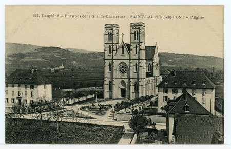 Dauphiné. Environs de la Grande Chartreuse. Saint-Laurent-du-Pont. L'église