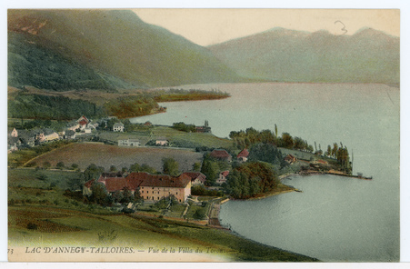 Lac d'Annegy-Talloires. Vue de la villa du Toron.