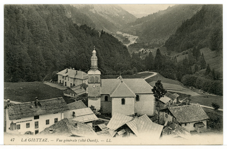 La Giettaz. Vue générale (côté Ouest).