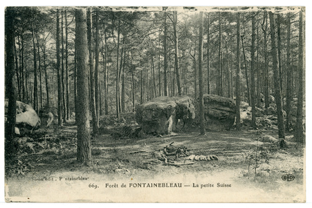 Forêt de Pontainebleau. La petite Suisse