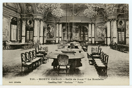 Monte-Carlo. Salle de jeux "la roulette"