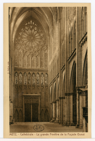 Metz - Cathédrale - La grande Fenêtre de la Façade Ouest