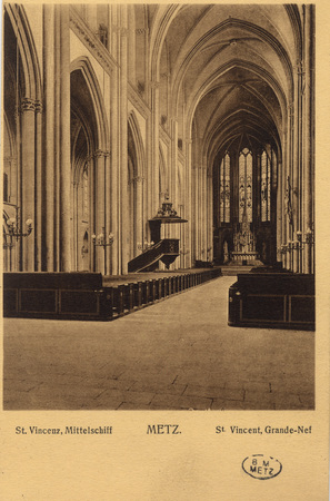 St. Vincenz, Mittelschiff - Metz.