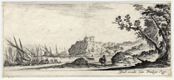 Divers paysages : Les barques sur le bord de la mer