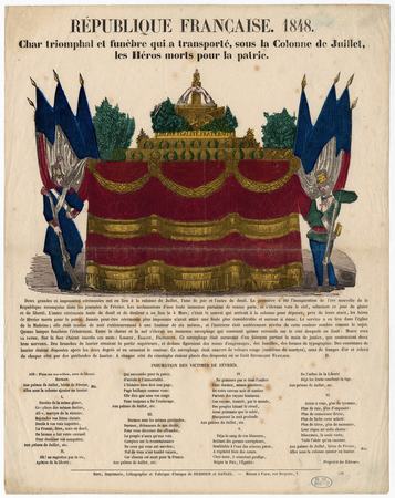 République française 1848 : char triomphal et funèbre qui a transporté sou…