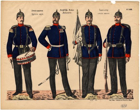 Armée saxonne – Sächsische Armee. Infanterie – Saxon army – Egército sajon…